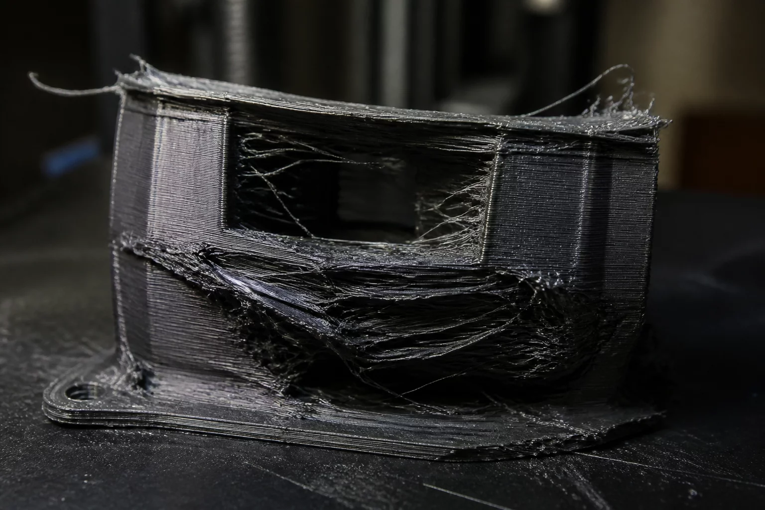 Failed 3D printing results